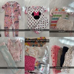 Baby girl pajama/ pants bundle
